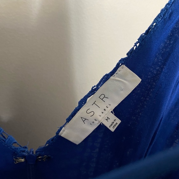 Nordstrom Royal Blue Macrame Dress, Medium - Picture 5 of 6